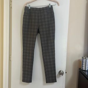 Sanctuary Brown/Black Plaid Legging Trousers Size Large